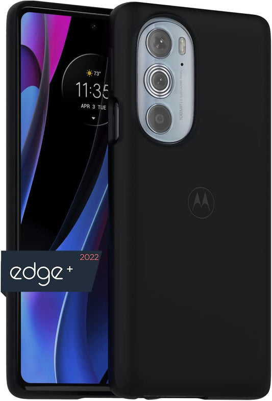 Motorola Edge+ (2022) Protective Case- Black Precision Fit, Stylish Shock Absorbing Phone Cases [NOT for Edge+ 2020/Edge+ 2023, Edge 2021/Edge 5G UW 2021, & Edge 2022]  Salom America Company   