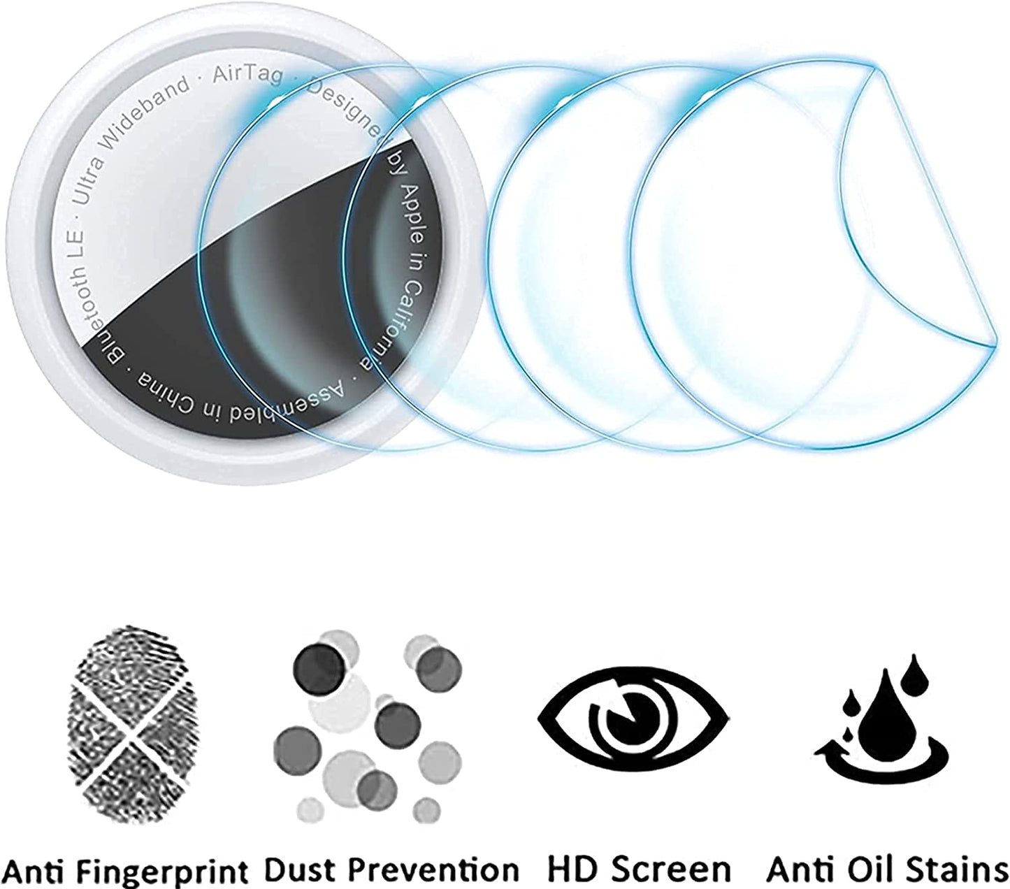 MARVAL Petneeds Airtag Cat Collar Holder, 2 Pack Protective Air Tag Case for Dog Collar within 1/2 Inch, 4 B Black  MARVAL   