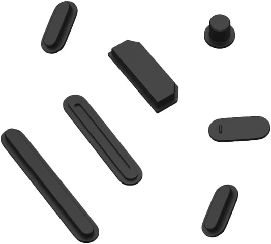 I-Tensodo 7 Pcs Dust Plug Cover for 2023-2021 Release Macbook Pro 14 A2442 A2779 and Macbook Pro 16 A2485 A2780 M2 M1 Pro/Max Chip, Silicon Dust Plug Set for Hdmi/Sd/Charger Port/Thunderbolt/Headphone  i-Tensodo   