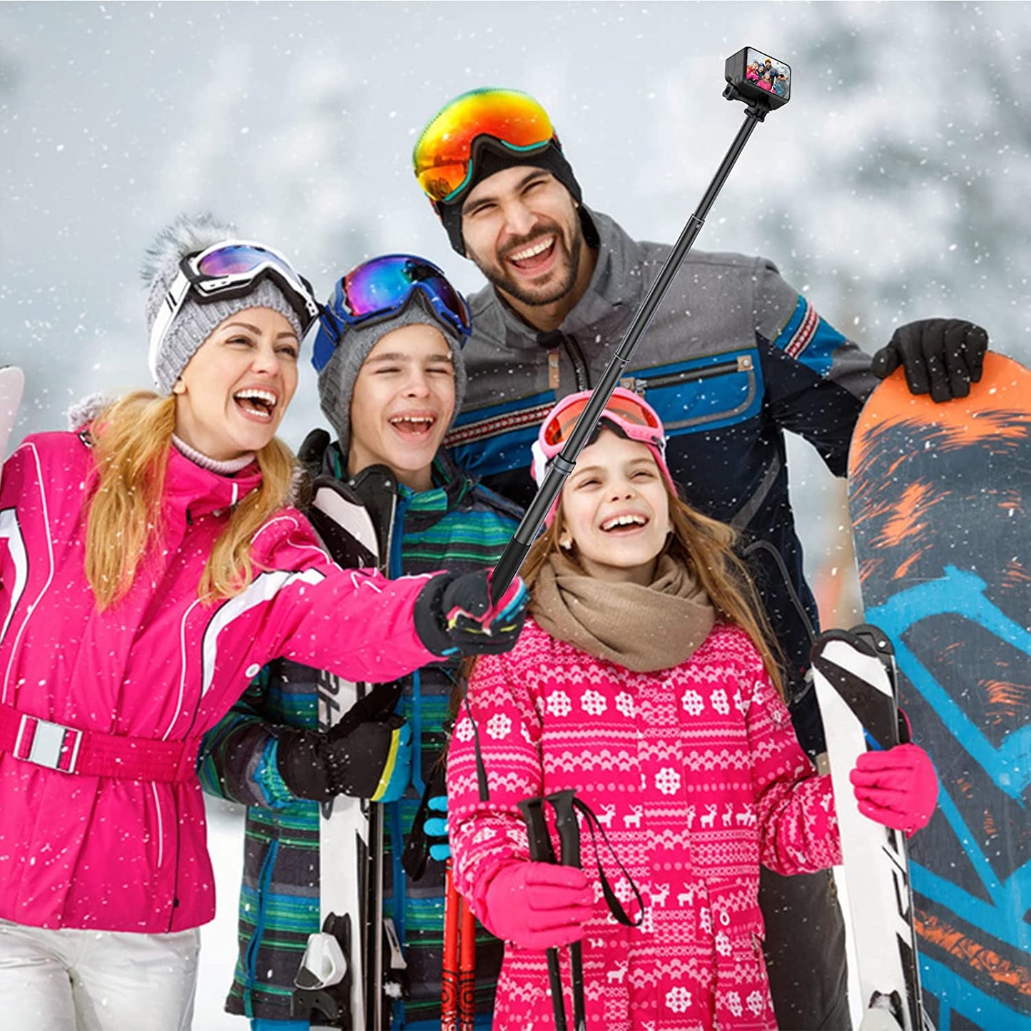 UNIXYZ 36“ Selfie Stick with Tripod Phone Clip Aluminum Waterproof Extension Pole for Gopro Mini Max Hero 11 10 9 8 7 6 5 Insta360 X 2 X3 DJI Action 2 3 Accessories  UNIXYZ   