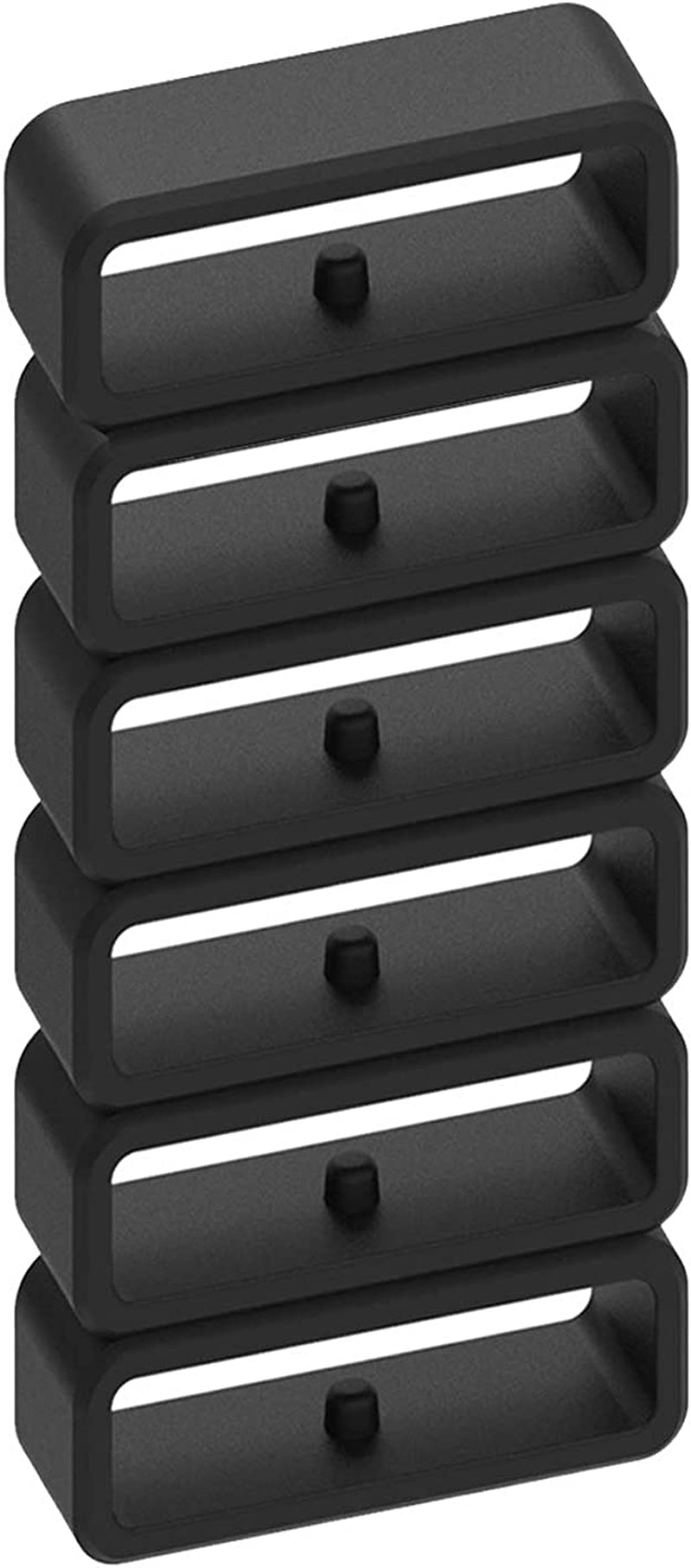 6-Pack Fastener Rings Compatible with Garmin Forerunner 35/235/735XT, for Forerunner 945/935 Band Keeper, Silicone Replacement Watch Band Loop/Holder/Retainer  RuenTech   