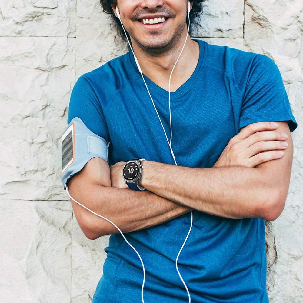 Notocity Compatible with Fenix 6 Pro Watch Band for Fenix 6/Fenix 5/Fenix 5 Plus/Fenix 7/Forerunner 935/Forerunner 945/Approach S60/Quatix 5(Dark Blue-White)  NotoCity   