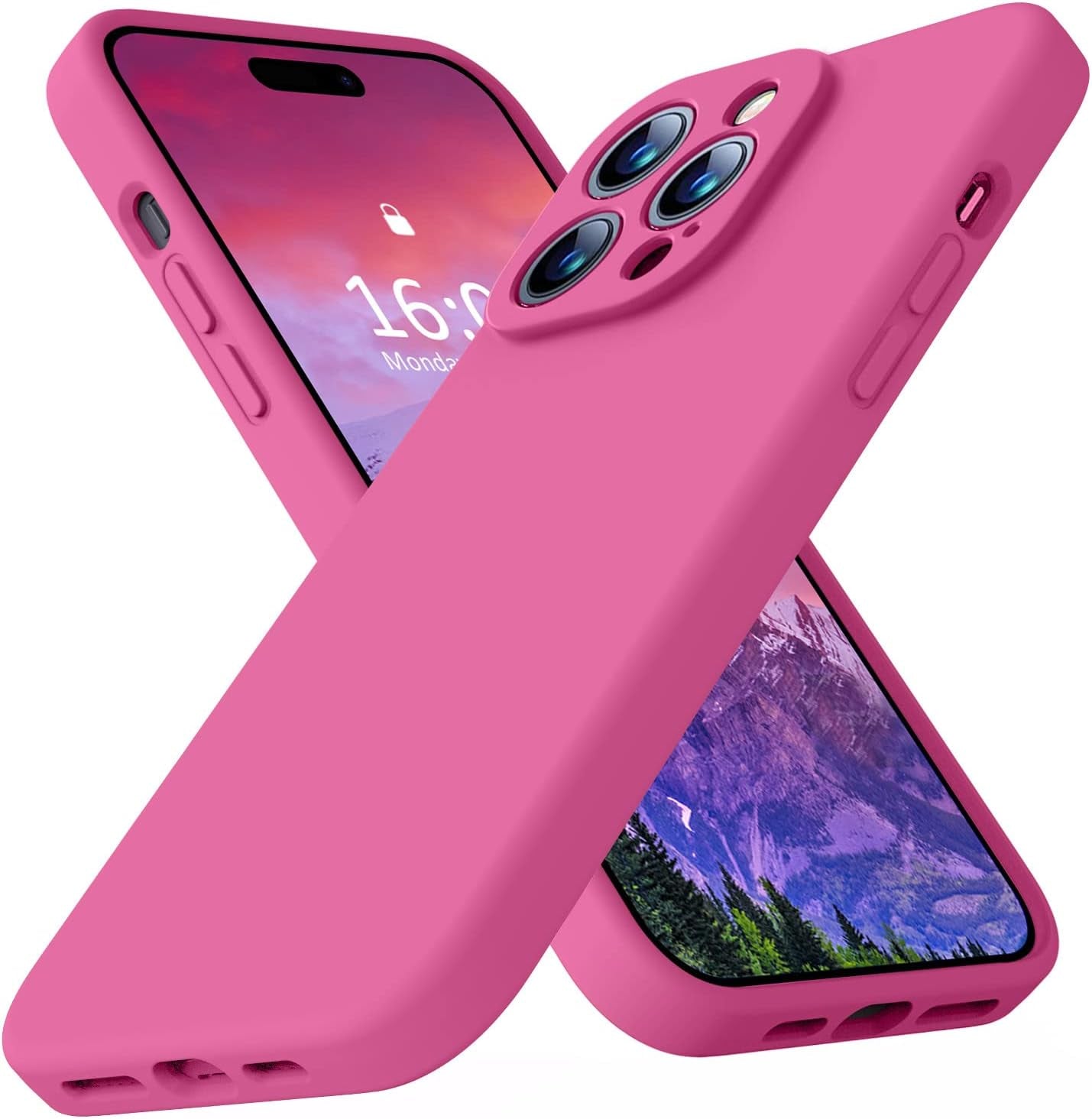 Ktele Compatible with Iphone 14 Pro Case, Ab-Grade Liquid Silicone Case, [Four Corner 50+Tiny Airbags Shockproof] [Soft Microfiber Lining Anti-Scratch] Camera All-Round Protection Case-Blue  Ktele Pitaya  