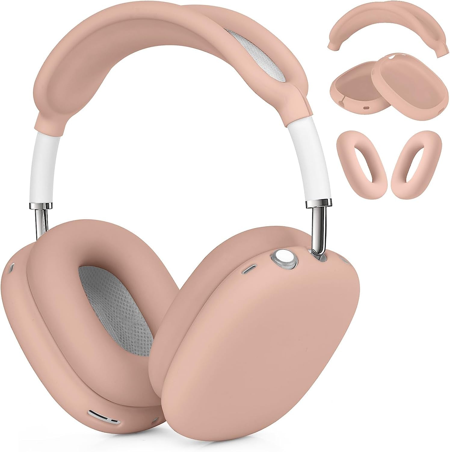 Filoto Case for Airpods Max Headphones, Silicone Cover for Apple Airpod Max,Accessories Cases (Black)  Kerle Milk Tea  