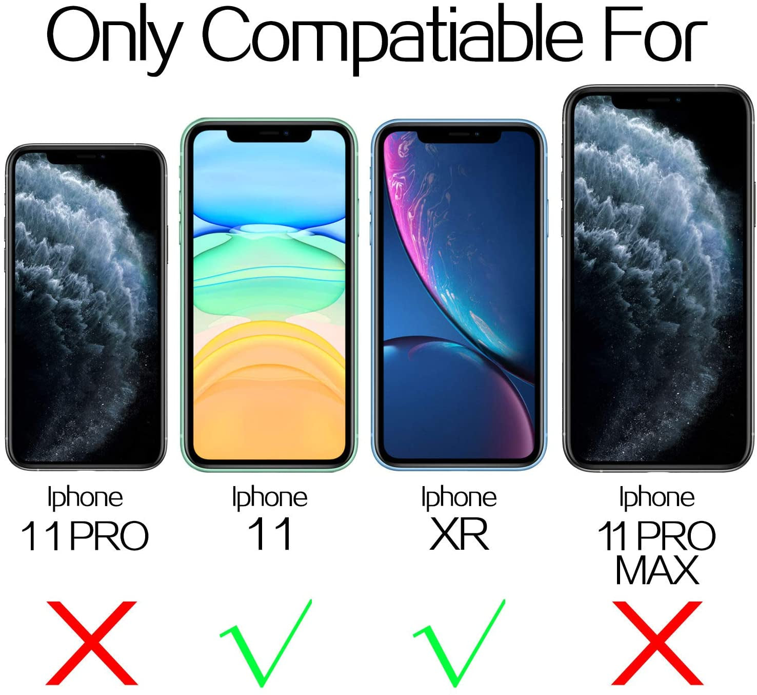Mkeke Compatible with Iphone 11 Screen Protector for Iphone XR Screen Protector, Tempered Glass Film for Apple Iphone 11 and Iphone XR, 3-Pack Clear  Mkeke   