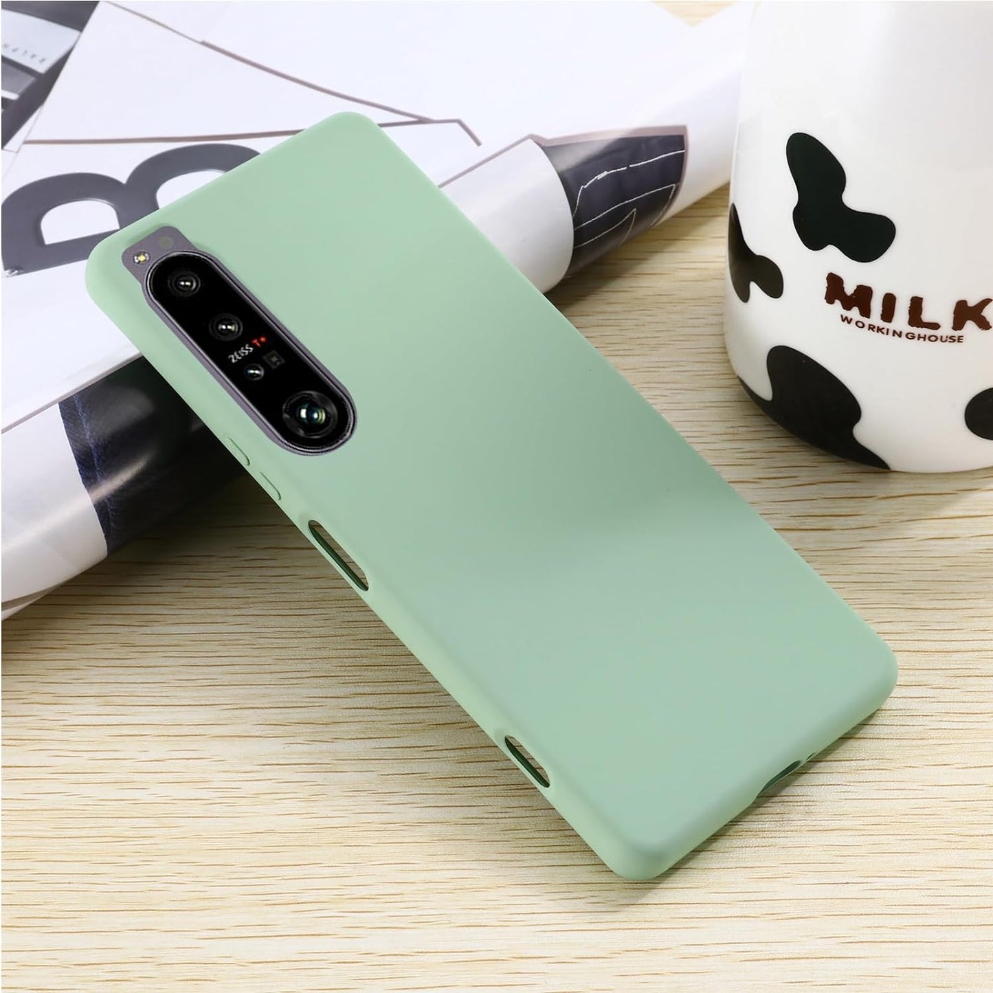 Case for Sony Xperia 1 IV, Liquid Silicone Protective Phone Case for Sony Xperia 1 IV with Silicone Lanyard, Slim Thin Soft Shockproof Cover for Sony Xperia 1 IV Silicone Case Green  Generic   