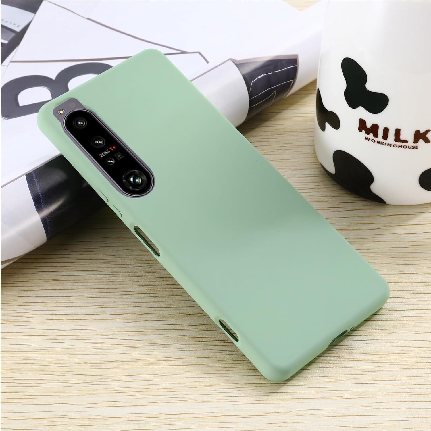 Case for Sony Xperia 1 IV, Liquid Silicone Protective Phone Case for Sony Xperia 1 IV with Silicone Lanyard, Slim Thin Soft Shockproof Cover for Sony Xperia 1 IV Silicone Case Green  Generic   