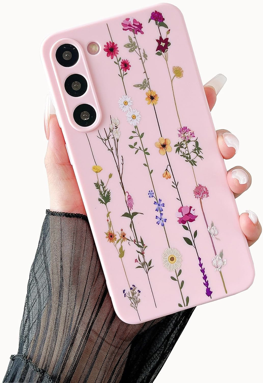 ZTOFERA Floral Case for Samsung Galaxy S21 plus 5G,Cute Flower Pattern Case for Girls Women,Flexible Silicone Protective Slim Shockproof Bumper Phone Cover for Samsung Galaxy S21 Plus,Purple  ZTOFERA Pink Samsung Galaxy S23 Plus 5G 