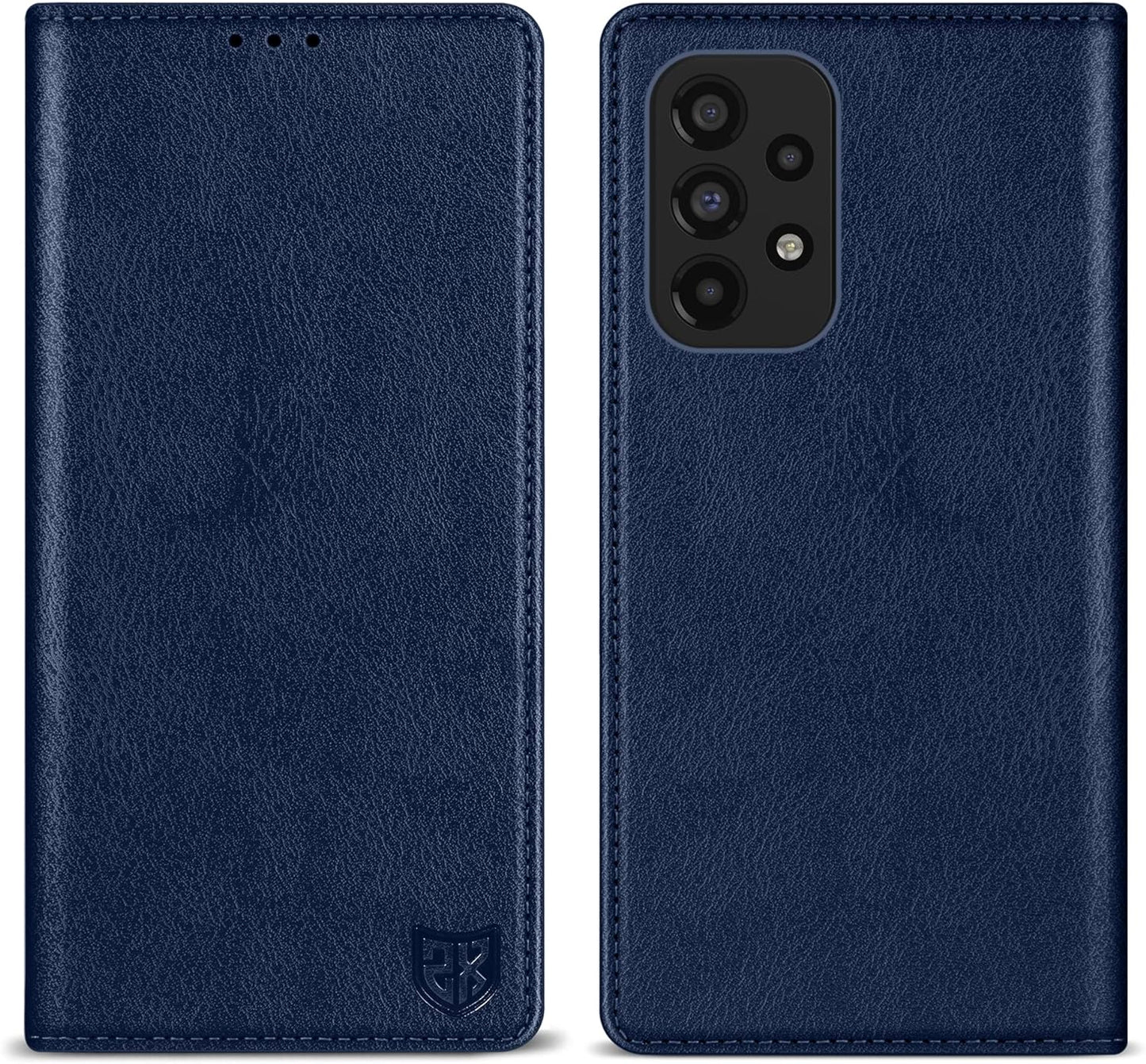 ZZXX Samsung Galaxy A53 5G Wallet Case with [RFID Blocking] Card Slot Stand Strong Magnetic Leather Flip Fold Protective Phone Case for Samsung Galaxy A53 5G Case Wallet(Lake Blue-6.5 Inch)  ZZXX Blue Samsung Galaxy A53 5G 6.5 Inch 