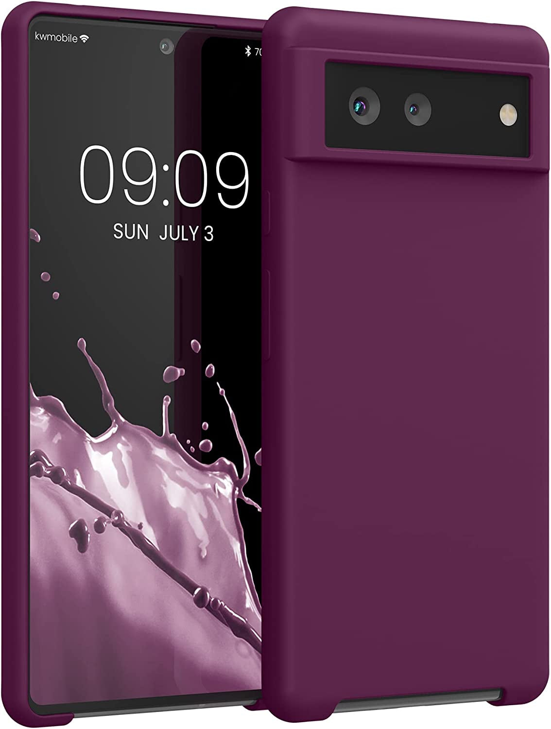 Kwmobile Case Compatible with Google Pixel 6 Case - TPU Silicone Phone Cover with Soft Finish - Dolce Vita  kwmobile Bordeaux Violet  