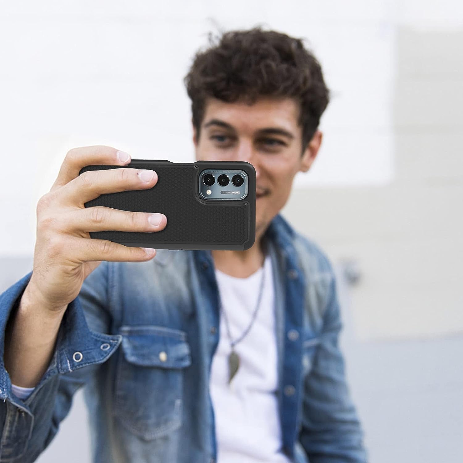 NTZW for Oneplus Nord N200 5G Case: Heavy Duty Shockproof Protective Phone Case [2 Tempered Glass Screen Protector] Anti-Slip Textured Hard Cover + Soft Silicone Rubber Bumper - Black  yanshichuang   