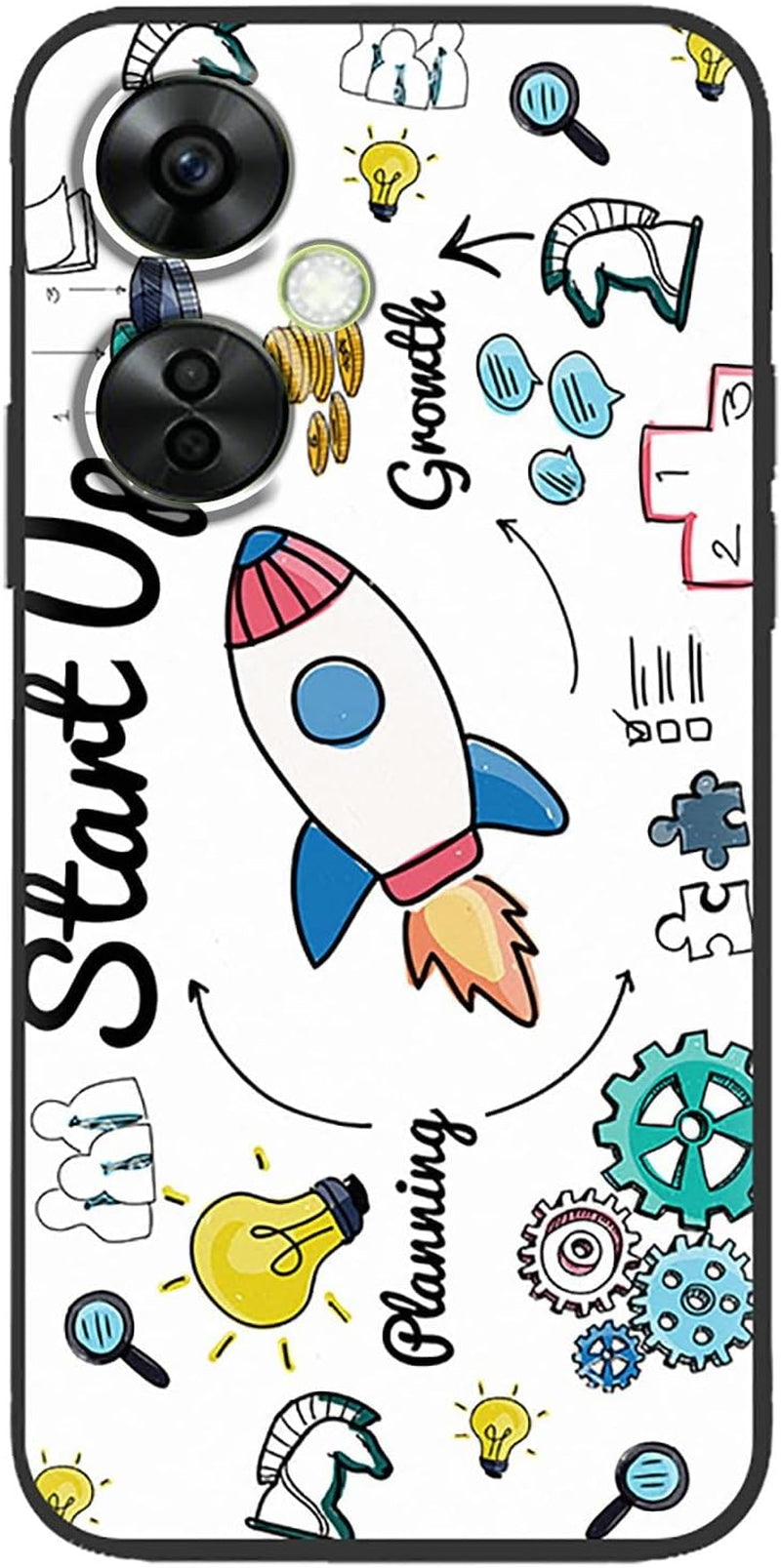 FZZSZS Case for Oneplus Nord N30,Soft Anti-Scratch Black Protective Shell Silicone Flexible TPU Phone Case Protection Cover for Oneplus Nord N30 (6.72") - LLM46  FZZSZS Llm36  