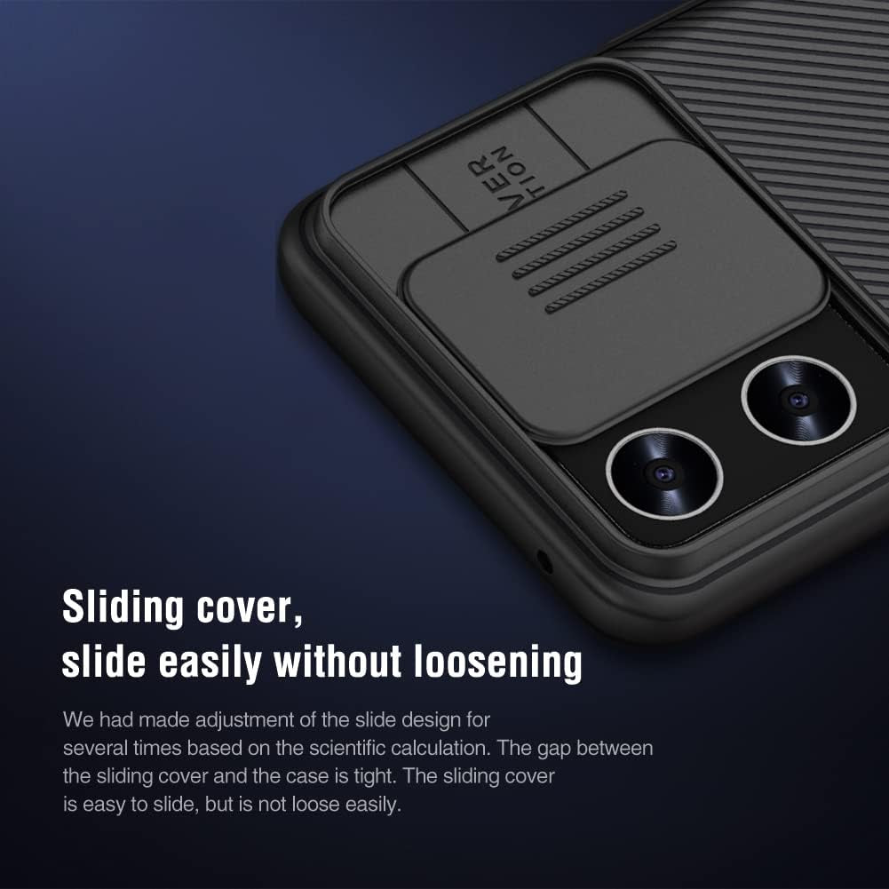 Le-Reach for Oneplus Nord CE 2 Lite Phone Case with Slide Lens Protection, Impact-Resistant Shockproof Protective Case Cover for Oneplus Nord CE 2 Lite 5G (Black)  Le-Reach   