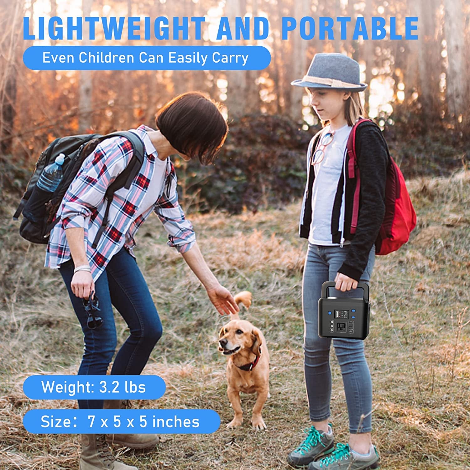 200W Portable Power Station, Powkey 120Wh/33,000Mah Power Bank with AC Outlet, 110V 6 Outputs Power Generator External Battery Pack with LED Light for Home Use and Outdoor Camping  Hengke Energy(GuangDong) Co., Ltd   