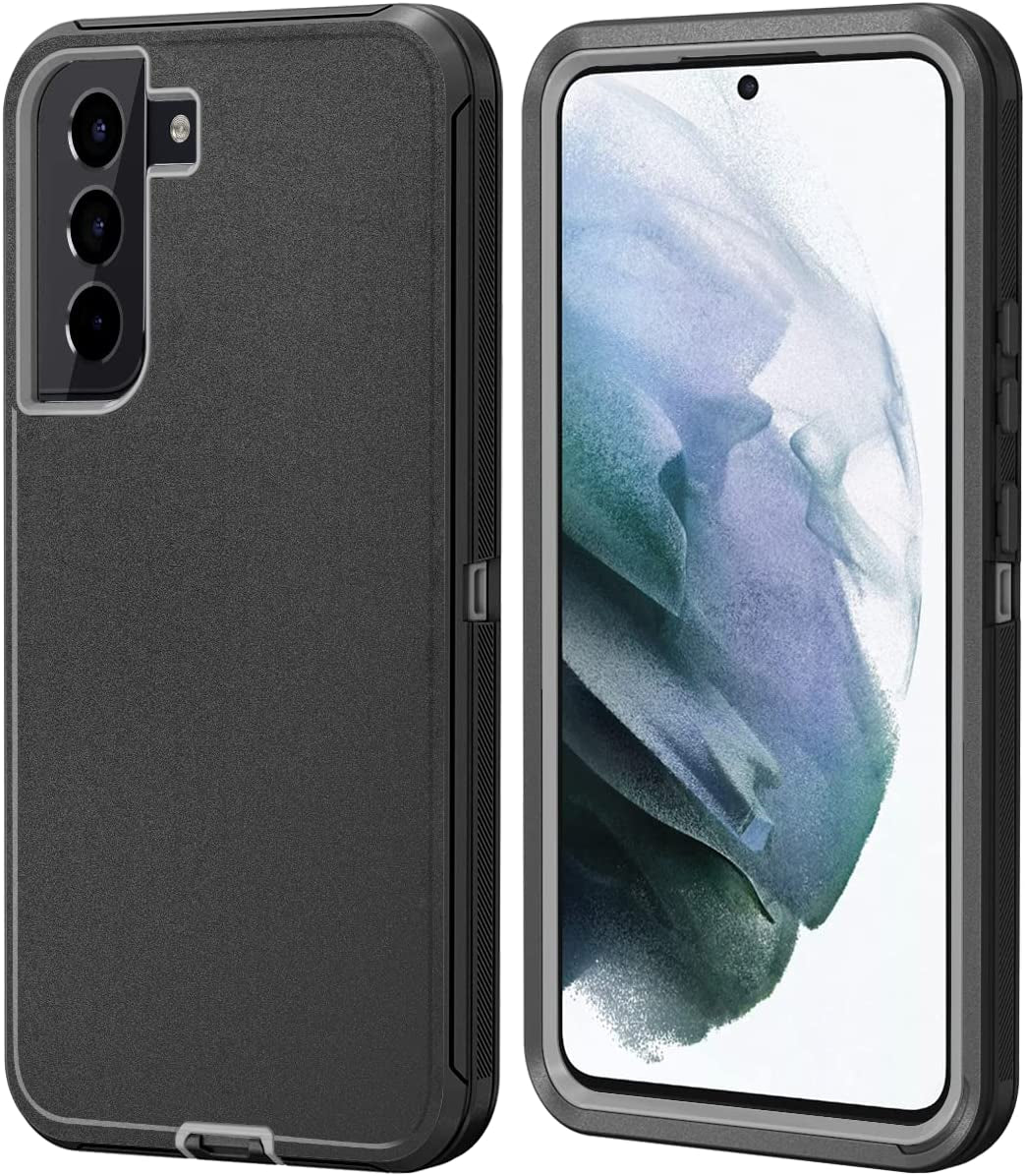 ONOLA Compatible with Galaxy S22 Case 5G,Samsung S22 Case 5G Samsung Galaxy S22 Case 5G Drop Protection Full Body Rugged 3 in 1 Cover Samsung Galaxy S22 Phone Case (6.1") (S22 5G, Black)  ONOLA Black Grey  