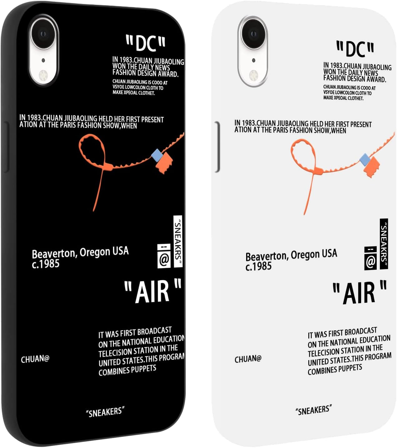 2 Pack Cool Phone Case for Iphone 13 Mini Case 5.4",Fashion Sports Shoes Brand Pattern Design, Creative Label Printed Black White Cover for Women Men Boys Girls,Soft TPU Cases for Iphone13 Mini, 1  LJX US   