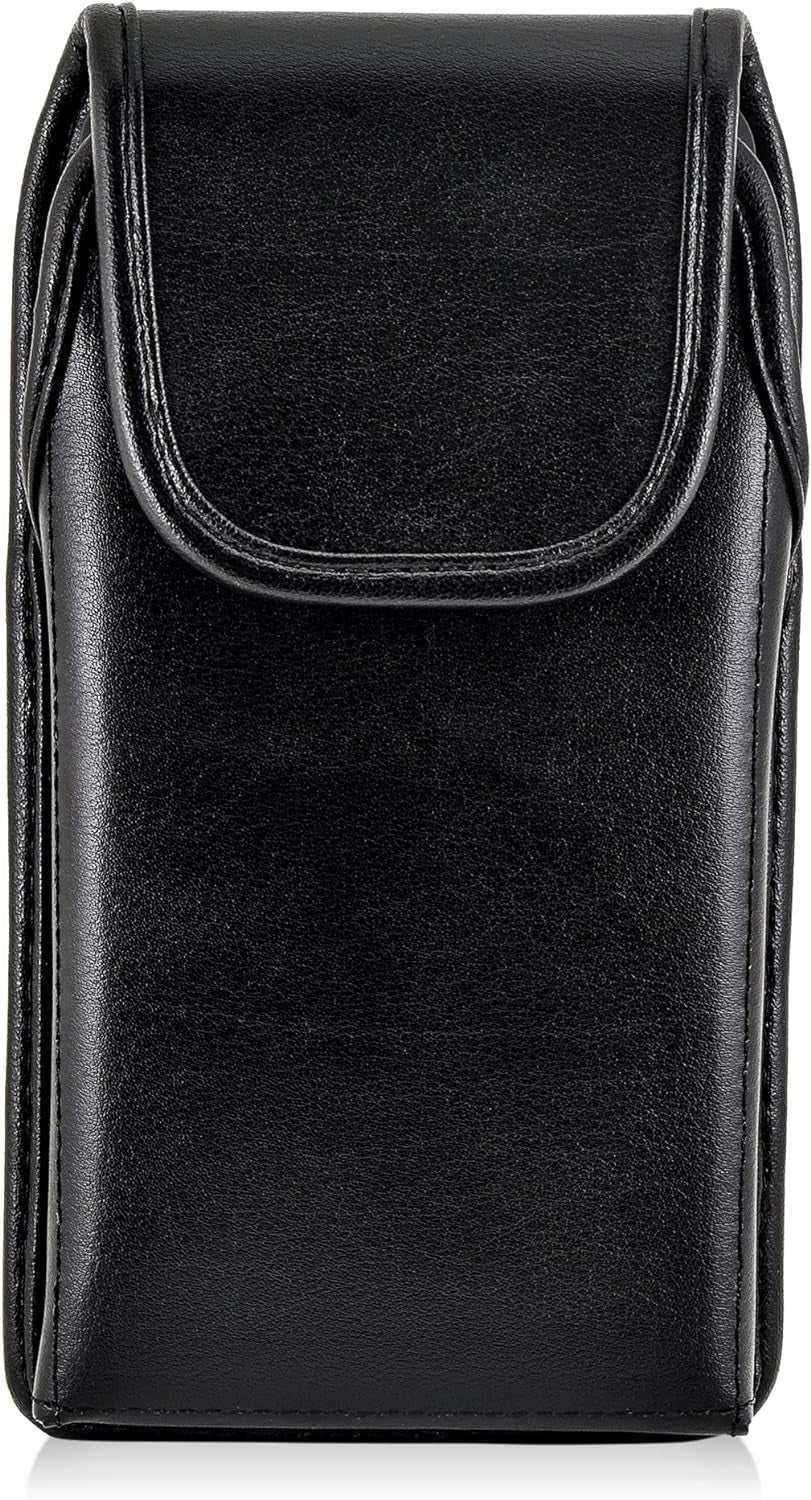 Turtleback Holster Made for LG G6 Black Vertical Belt Case Leather Pouch with Executive Belt Clip Made in USA  Turtleback   