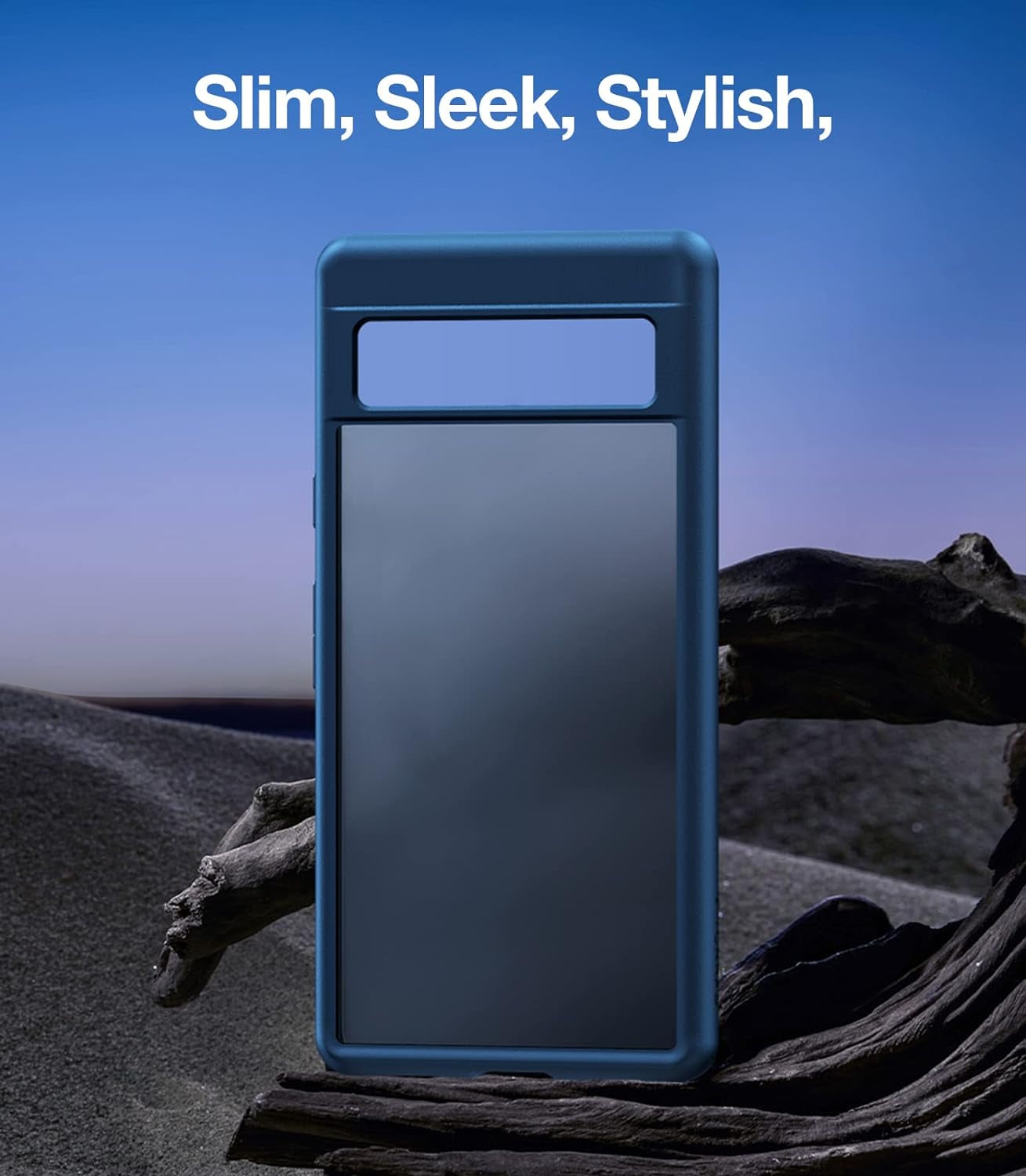 TORRAS Shockproof for Google Pixel 7A Case Blue, [Military Grade Drop Tested] Translucent Slim Protective Hard Back & Soft Edge Cover Phone Case for Google 7A Case,Blue  TORRAS   