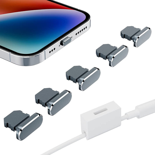 ASKUBSKU anti Dust Plugs for Iphone 14 Pro Max 13 12 SE [5 Pack], Lightning Port Plugs for Apple Iphone Charging Port Protector Anti-Dust Plug for Iphone 13 Pro Max SE 12 11 X XR for Airpods Pro  ASKUBSKU   