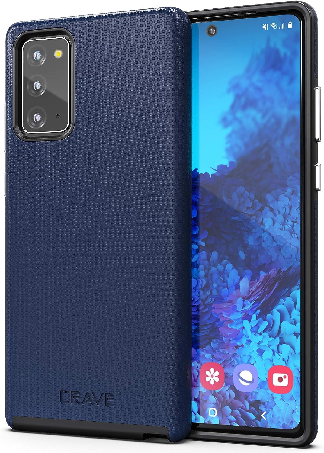 Crave Note 20 Case, Dual Guard Protection Series Case for Samsung Galaxy Note 20 - Berry  Crave Navy  