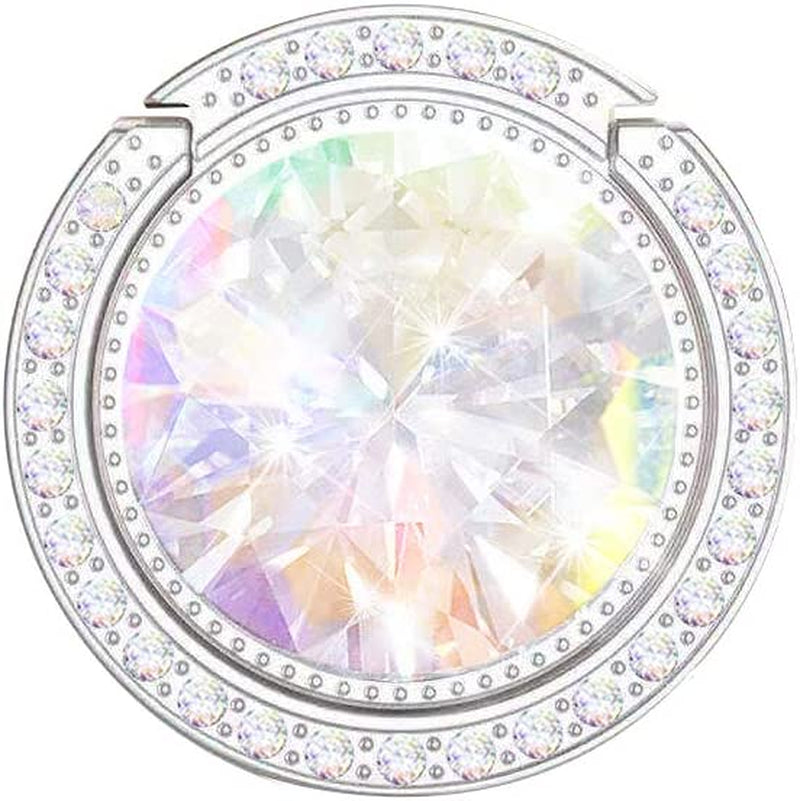 Lenoup Glitter Bling Bling Phone Ring Holder,Sparkle Phone Ring Grip Artificial Diamond Stand,Rhinestone Cell Finger Ring for Phones,Pad(Silver)  lenoup   