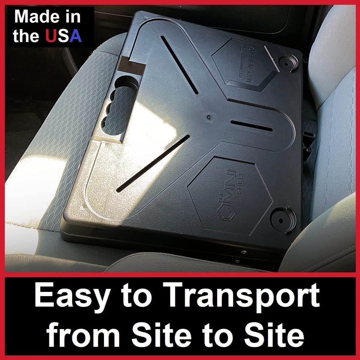 The Omnishelf Magnetic Portable Workstation + Toolbox, Computer & Laptop Stand, Multimeter Case, Utility Shelf W/ 40 Lb Capacity, Hands Free Workstation Attaches to HVAC, Truck, Cabinet, Etc (Magnets)  OmniShelf LLC   