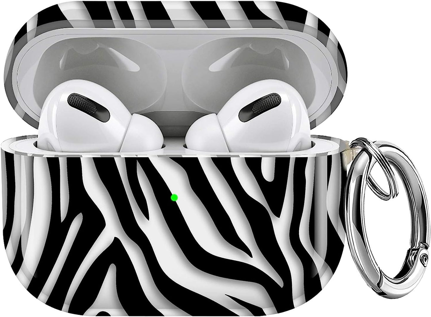 Maxjoy for Airpods Pro Case Cover, Clear Flower Pro Case for Women Men Cute Soft Protective Floral Ipod Pro Case with Keychain Clip for Airpods Pro Charging Case 2019, Transparent  Maxjoy Black  