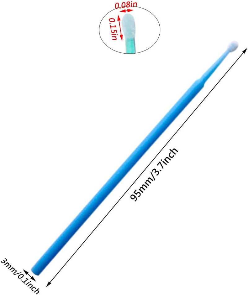 100 Pack Phone Charge Port Cleaning Tool Kit,Bendable Mini Soft round Brushes Cleaner Compatible with Iphone 11 Pro Speaker Tablet Camera Laptop Computer Smartphone, Blue  ACKLLR   