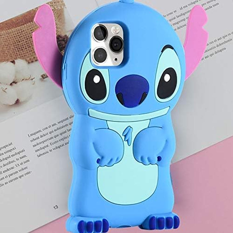 FINDWORLD Cases for Iphone 14 PRO Case, Lilo Stitch Cute 3D Cartoon Unique Cool Soft Silicone Animal Character Waterproof Protector Boys Kids Girls Gifts Cover Housing Skin for Iphone 14 Pro  FINDWORLD   
