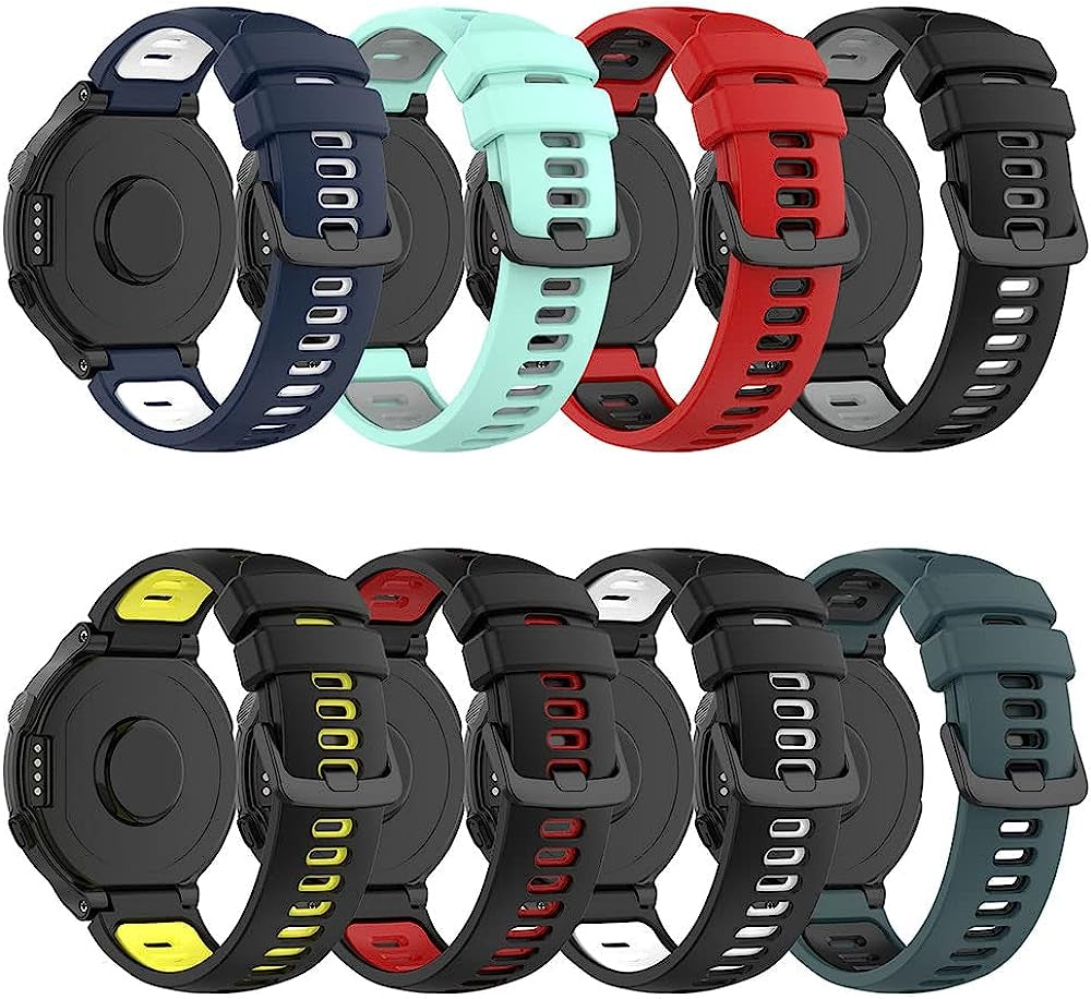 HKIDKK Silicone Watch Band for Garmin Forerunner 220 230 235 735XT 735 620 630 S20 S5 S6 Replacement Strap Bracelet Watch Wristband  HKIDKK   
