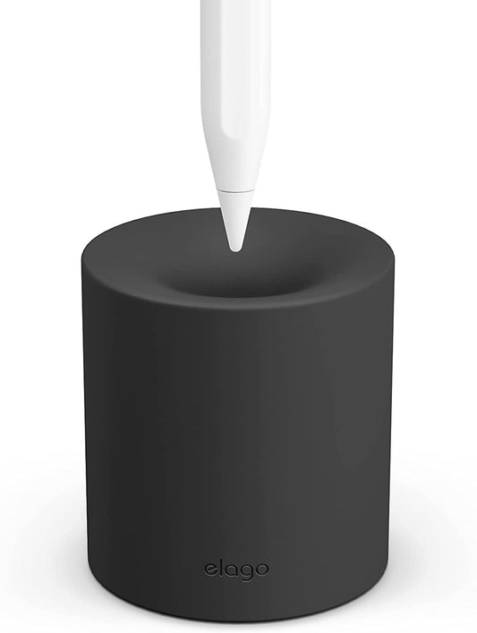 Elago Pencil Stand Compatible with Apple Pencil 1St, 2Nd Generation and Any Tablet Stylus with or without Pencil Case or Sleeve, Durable Silicone Stand, Desk Organization, Tip Protection [Black]  elago   
