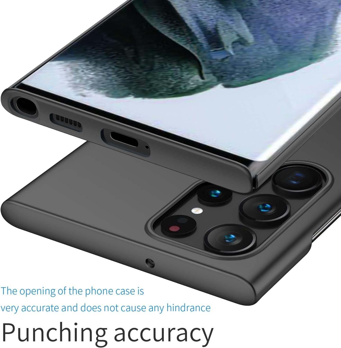 Anccer Compatible with Samsung Galaxy S22 Ultra Case 5G [Ultra-Thin] [Anti-Drop] New Premium Material Slim Full Protective Case for Samsung S22 Ultra - Black  Anccer   