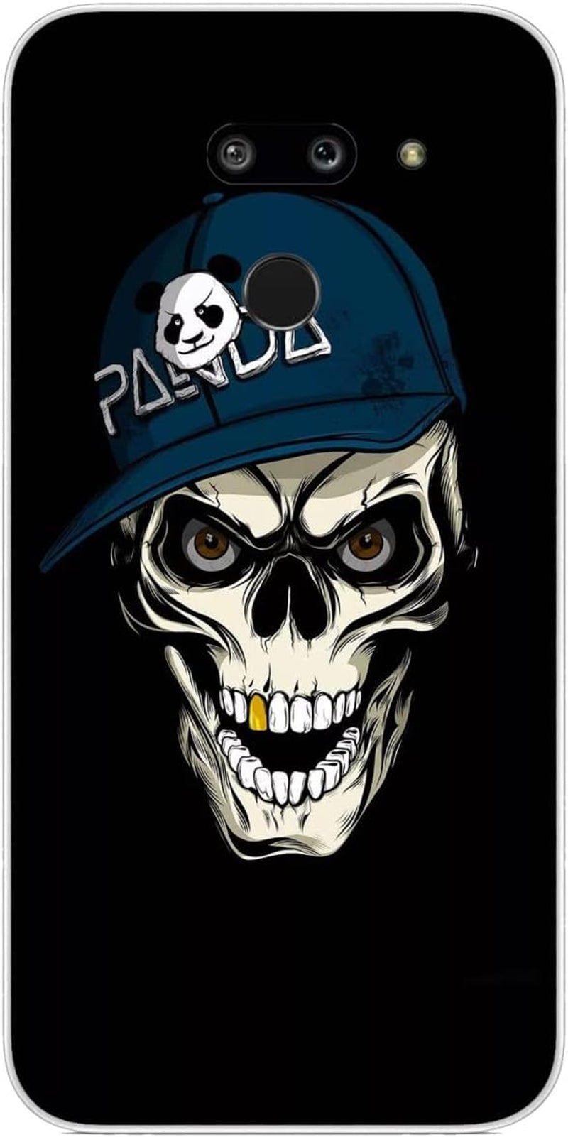 Compatible with LG G8 | LG G8 Thinq Case Cool Skull 556 Kids Girls Women Man Soft Flexible TPU Silicone Phone Case Clear  PTGVCTA Cool Skull 97  