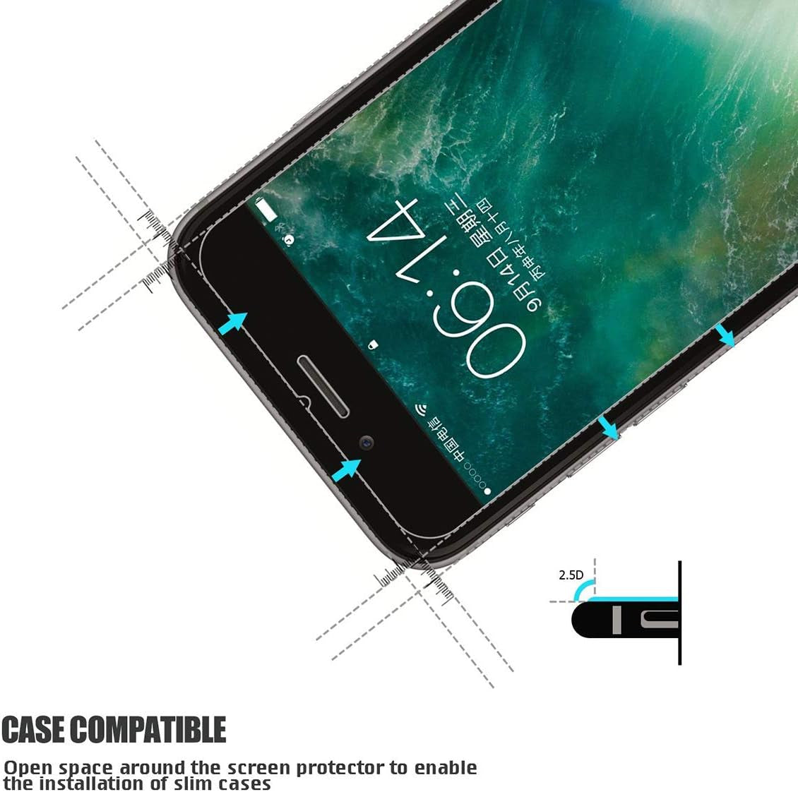 AKWOX (4-Pack) Compatible with Iphone Xs Max Screen Protector with Back Covers, 9H Tempered Glass Front Screen Protector and Back Screen Protector for Iphone XS Max  AKWOX   