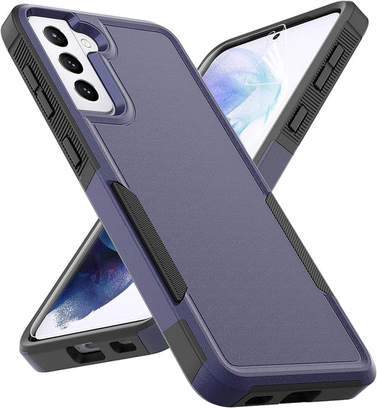For Samsung Galaxy S21 plus Case: Dual Layer Protective Heavy Duty Cell Phone Cover Shockproof Rugged with Screen Protector - Military Protection Bumper Tough - Samsung Galaxy S21+ plus 5G, Blue  Jinxian Co., Ltd.   