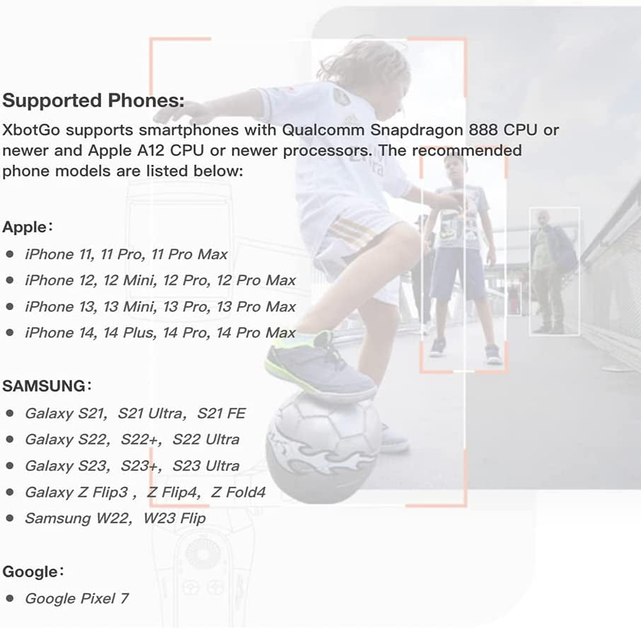 Xbot Blink Focos Sports Gimbal, Record Basketball&Soccer Games, AI Automatic Shooting, Unmanned Operation, 3-Axis Phone Gimbal, Portable & Foldable, Live Stream, Support Ios Android  Blink Tech   