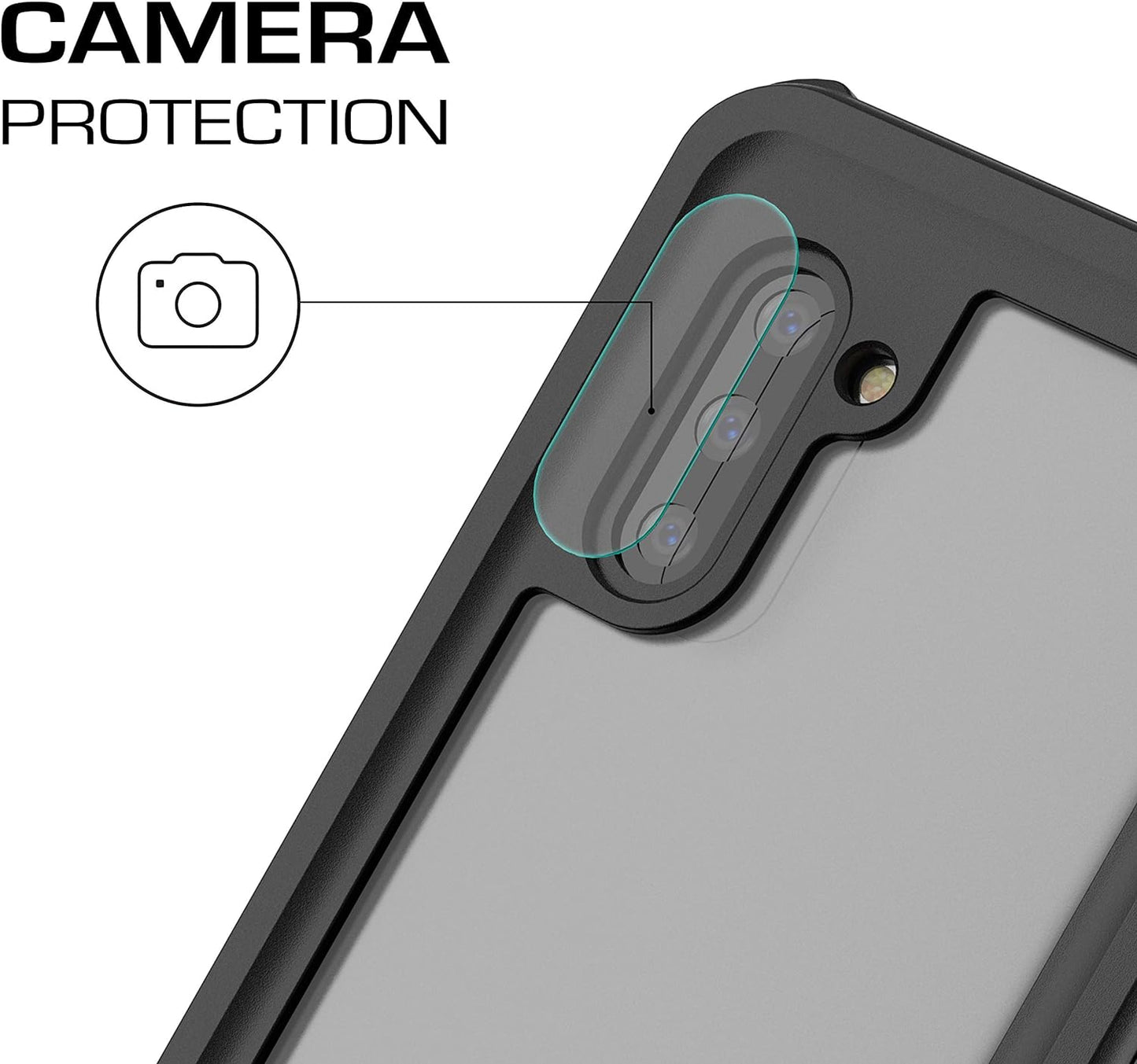 Ghostek Nautical Waterproof Galaxy Note 10 Case with Screen Protector Super Rugged Extreme Heavy Duty Protection Tough Full Body Underwater Watertight Seal for 2019 Galaxy Note 10 (6.3 Inch) - (Black)  Ghostek   