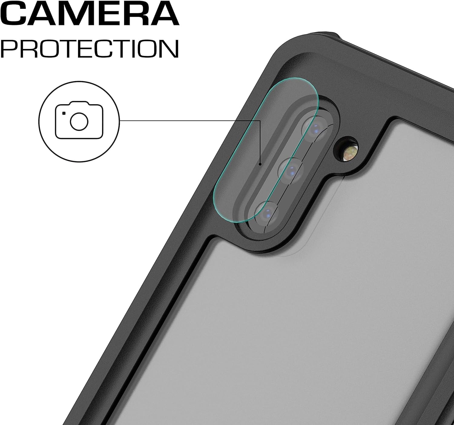 Ghostek Nautical Waterproof Galaxy Note 10 Case with Screen Protector Super Rugged Extreme Heavy Duty Protection Tough Full Body Underwater Watertight Seal for 2019 Galaxy Note 10 (6.3 Inch) - (Black)  Ghostek   