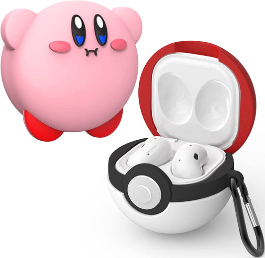 [2Pack] Cute Cover for Galaxy Buds Pro 2 Case/Galaxy Buds 2 Case/Galaxy Buds Pro Case/Galaxy Buds Live Case,3D Cartoon Anime Silicone Protective Cover for Samsung Earbuds Case  Moruglu   