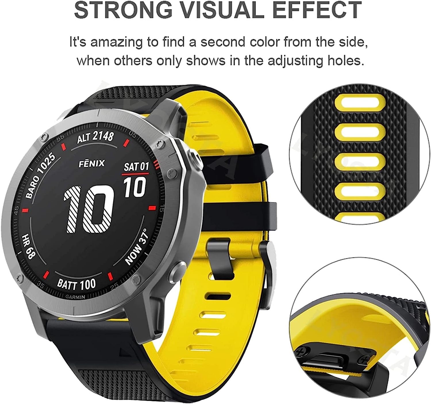 TINTAG Smart Silicone Replacement Strap for Garmin Fenix 7 7X Forerunner 935 MK1 Wristband 22 26Mm Watch Band  TINTAG   