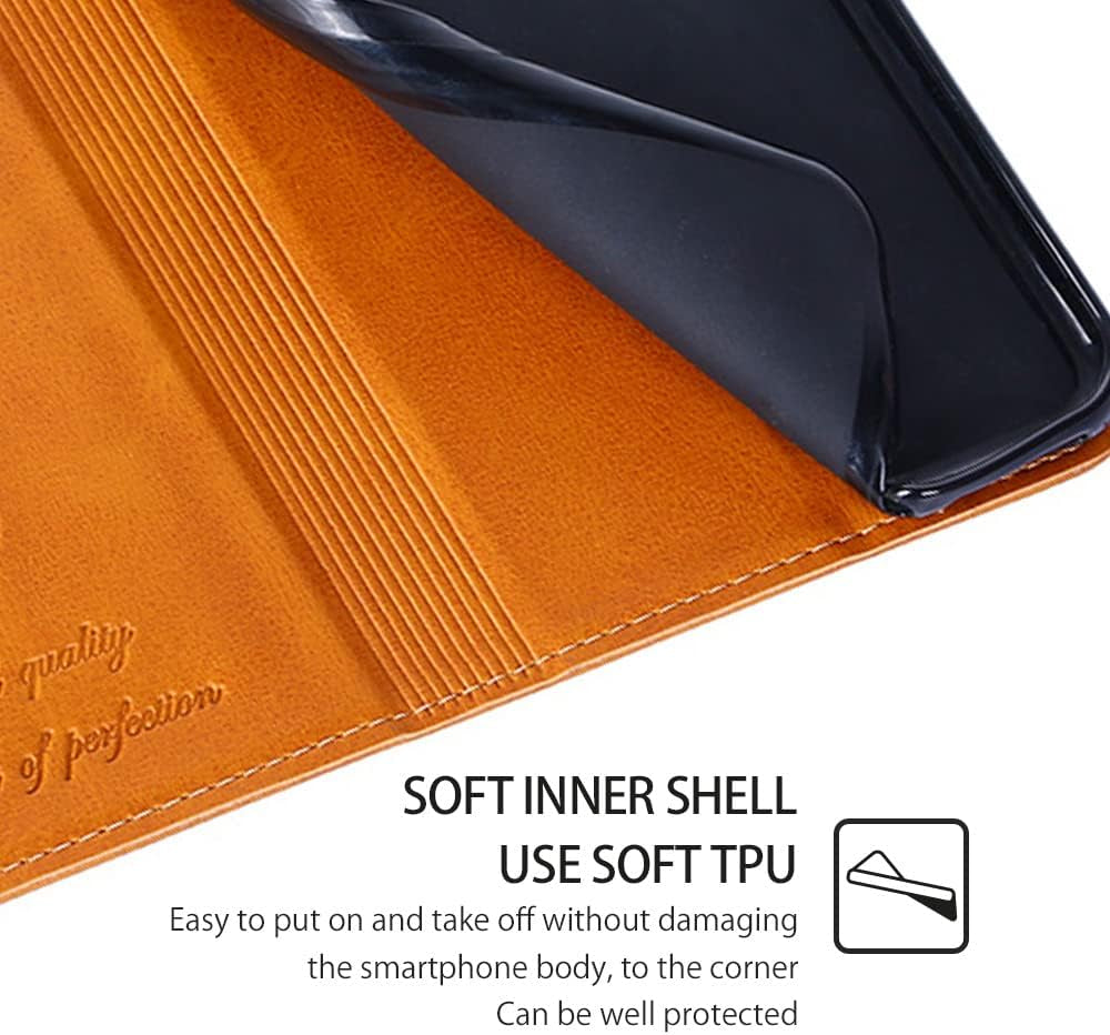 BANLEI2U Phone Cover Wallet Folio Case for LG G7 THINQ, Premium PU Leather Slim Fit Cover for G7 THINQ, Luxury, Light Brown  BANLEI2U   