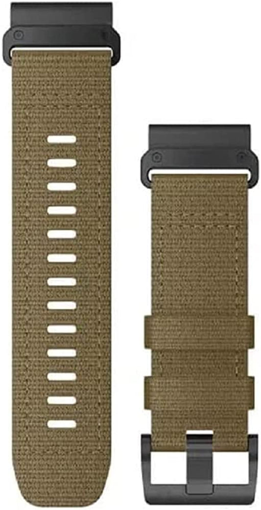 Garmin Quickfit 26Mm Replacement Watch Band, Coyote Tan Nylon Band  Garmin   