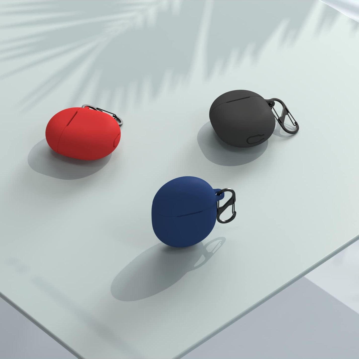 WUWOCJ Case Compatible for Google Pixel Buds Pro 2022,Anti-Lost Shockproof Easy Carrying Portable Silicone Protective Case Cover with Carabiner (Black)  WU-PPRO   