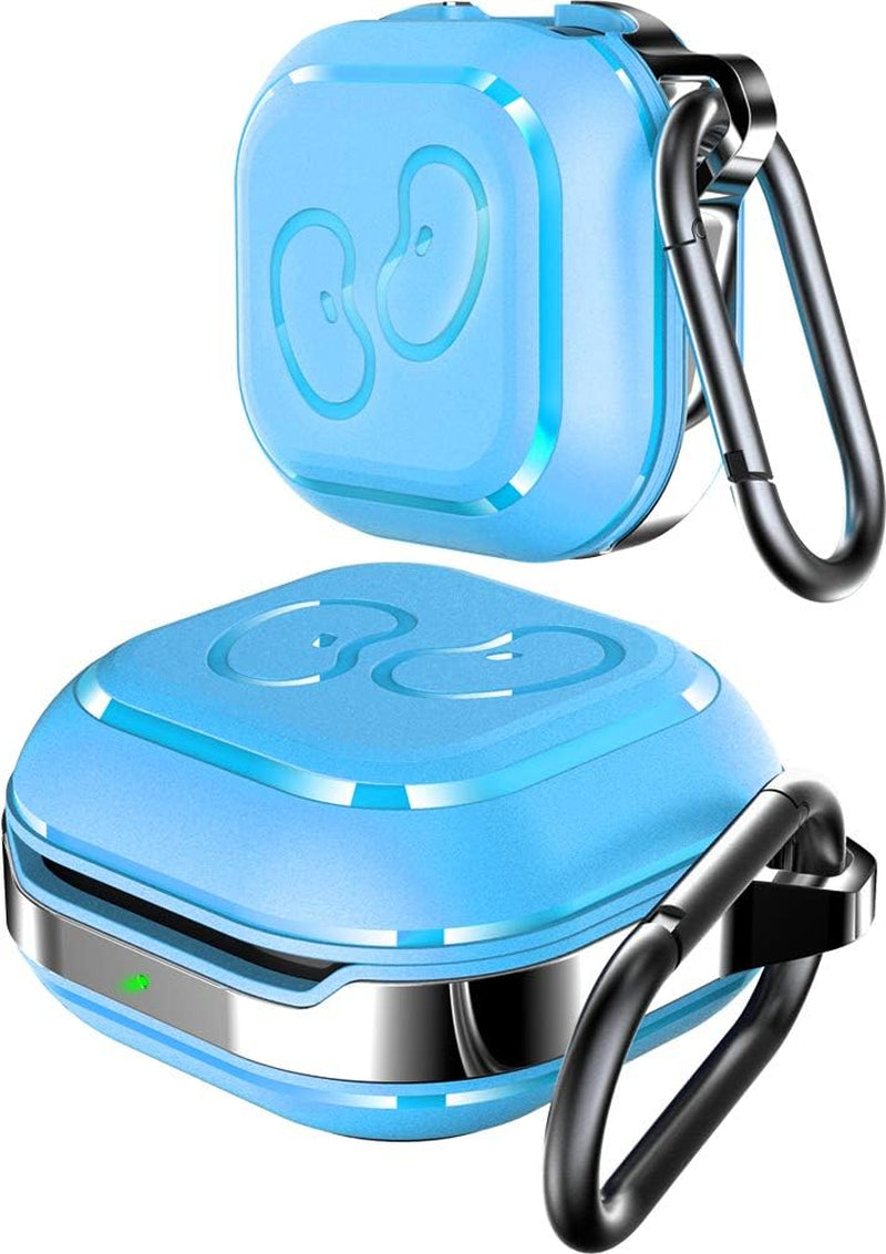 HALLEAST for Galaxy Buds 2 Pro Case/Galaxy Buds 2 Case/Galaxy Buds Pro Case/Buds Live Case Cover, TPU Carrying Case for Women Girl (Support Wireless Charging), Cute Pink  HALLEAST Sky Blue  