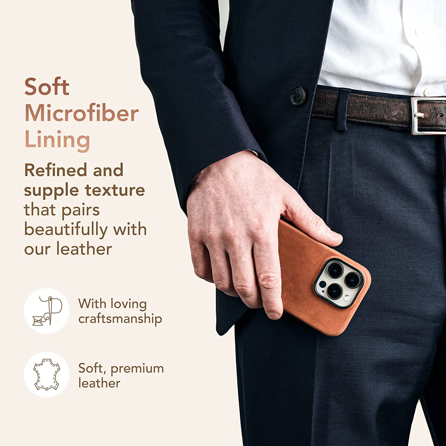 Donbolso Iphone 14 Pro Max Case Leather + Wallet Bundle - Apple Iphone Case in Vintage Black - Compatible with Magsafe - Lip Screen Protection - Elegant Leather Soft Grip - Strong Magnetic Phone Cases  DONBOLSO   