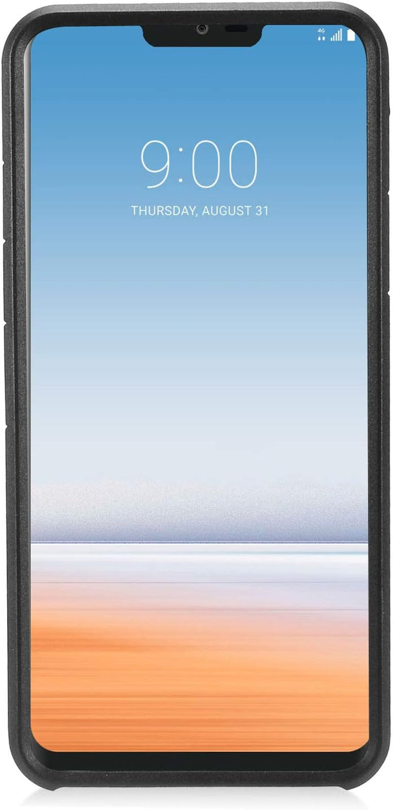 Z-GEN - for LG G7 Thinq LM-G710 - Rubberized Hybrid Hard Case - Black/Gold  Z-GEN   