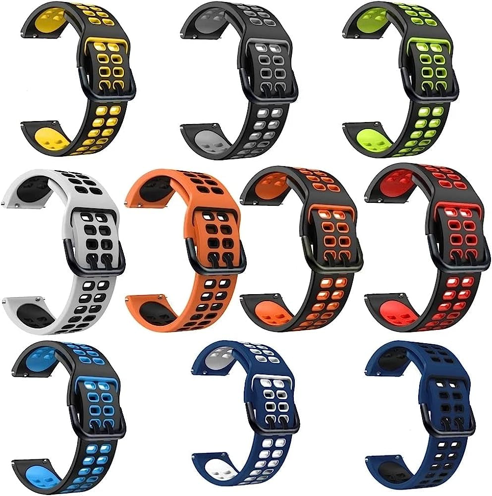 RAYESS 20/22Mm Smart Watch Bands for Garmin Vivoactive 3 4 Venu SQ 2 plus 2Plus Venu2 plus Silicone Strap Watchband Forerunner 245 745  RAYESS   