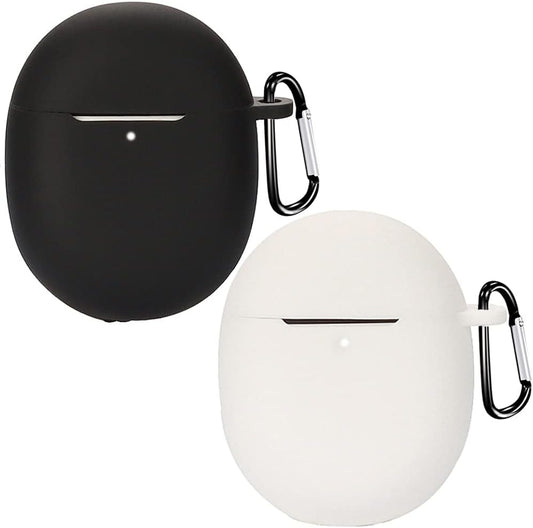 Accdeny Compatible for Google Pixel Buds Pro Headphone Case, [Supports Wireless Charging] [Shockproof Protective Case] Silicone Headphone Case (Black-White)  Accdeny   