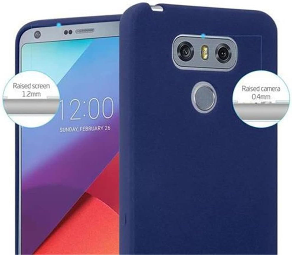 Cadorabo Case Compatible with LG G6 in Frost Dark Blue - Shockproof and Scratch Resistant TPU Silicone Cover - Ultra Slim Protective Gel Shell Bumper Back Skin  Cadorabo   