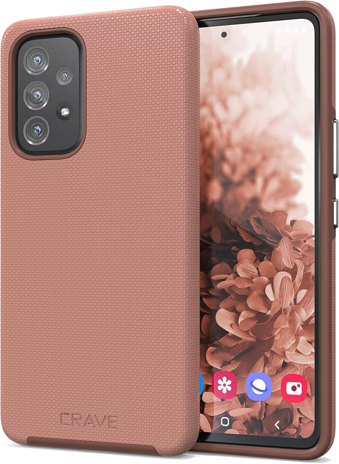 Crave Dual Guard for Samsung Galaxy A53 Case, Shockproof Protection Layer Case 5G - Forest Green  Crave Blush  